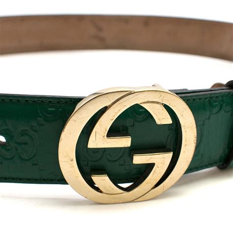 gucci belt green|Gucci green waist belt.